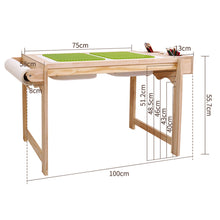 Load image into Gallery viewer, Kids Multifunctional Height Adjustable Wooden Building Block Table Set - Fraser Country