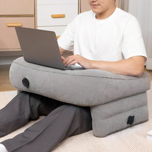 Load image into Gallery viewer, COMFEYA Inflatable Reading Pillow for Work &amp; Gaming - Grey