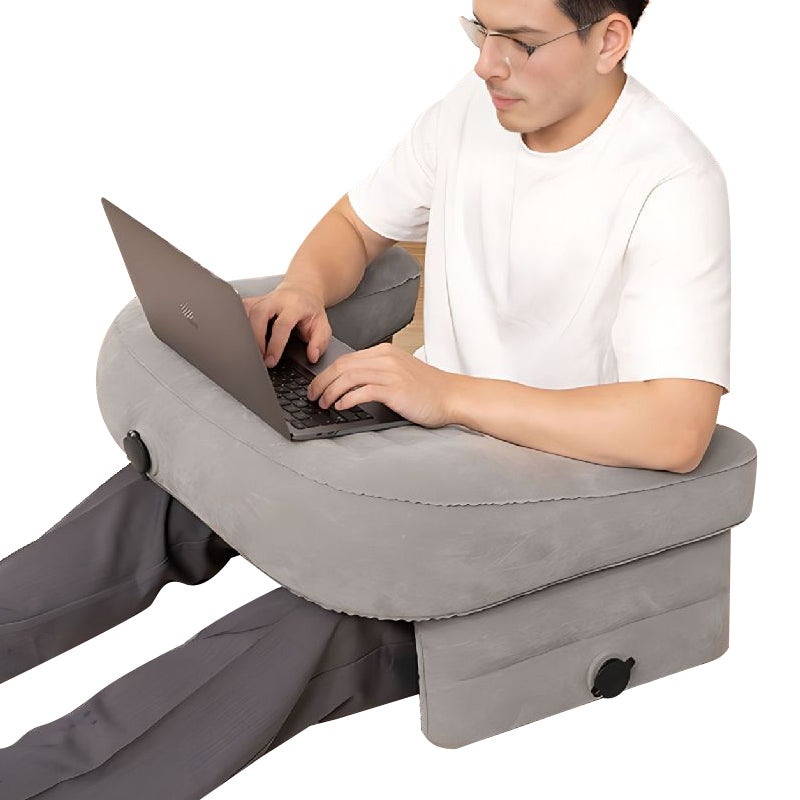 COMFEYA Inflatable Reading Pillow for Work & Gaming - Grey