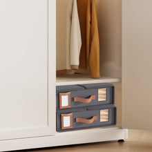 Load image into Gallery viewer, STORFEX 3 Pack Foldable Storage Bins - Grey