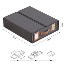 Load image into Gallery viewer, STORFEX 3 Pack Foldable Storage Bins - Grey