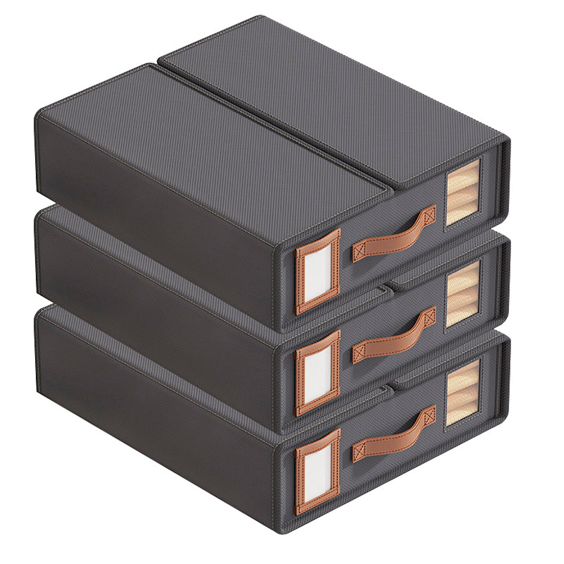 STORFEX 3 Pack Foldable Storage Bins - Grey