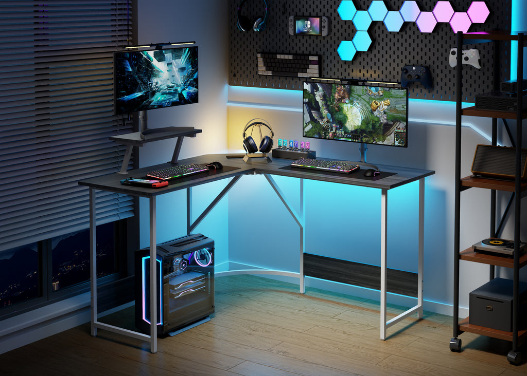 Fraser Country: 1200x450x730mm Corner Desk with USB Outlet