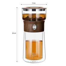 Load image into Gallery viewer, ZENS One Touch Glass Tea Maker with Stainless Steel Infuser