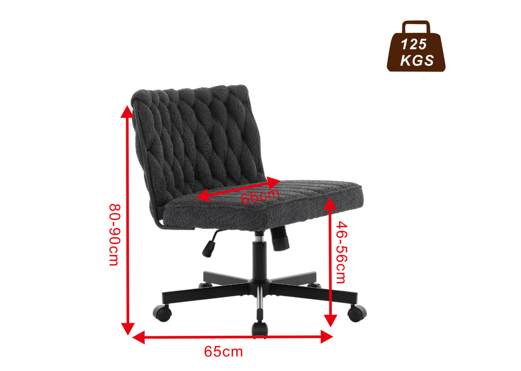 Gorilla Office: Boucle Knot Back Chair Black