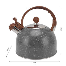 Load image into Gallery viewer, OZZYCOOK 2.5L Capacity Stainless Steel Stovetop Teapot - Grey