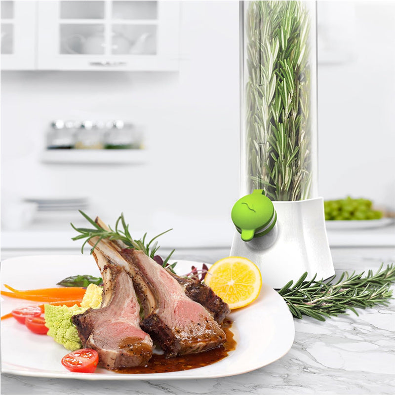 OZZYCOOK 2 Pack Clear Container for Fresh Herbs