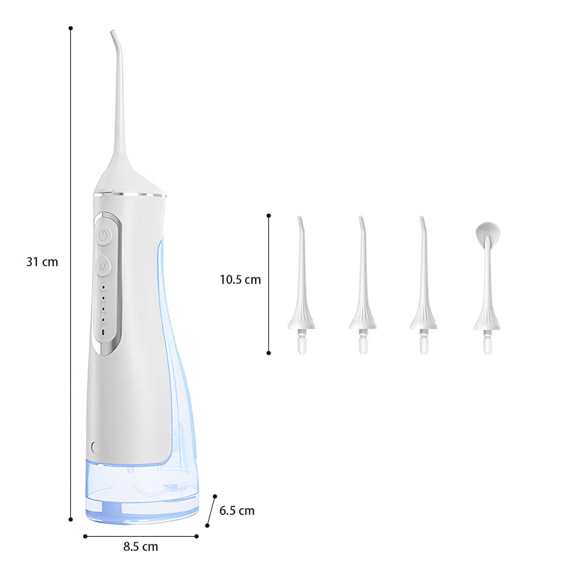 Cordless Dental Water Irrigator Flosser - Silver