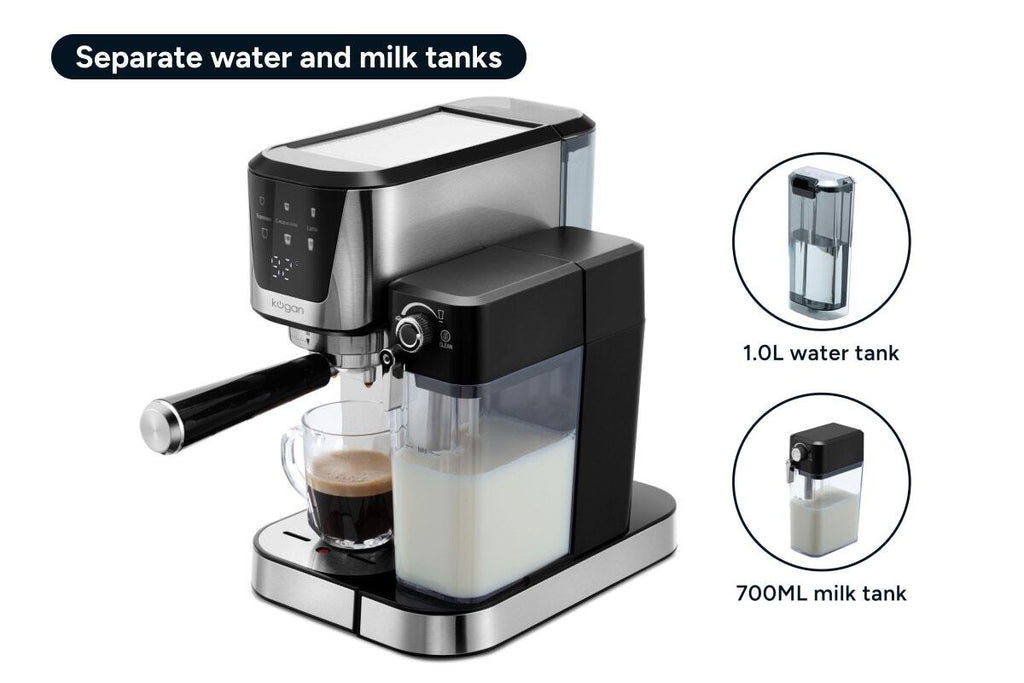 Kogan Espresso Coffee Machine with Milk Frother