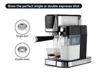 Load image into Gallery viewer, Kogan Espresso Coffee Machine with Milk Frother