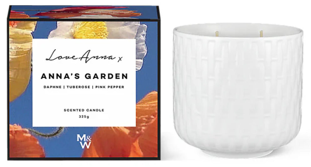 Maxwell & Williams: Love Anna Scentimental Fragrance Candle - Anna's Garden (325g)