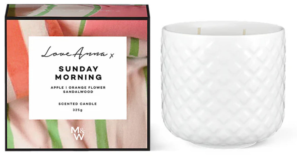 Maxwell & Williams: Love Anna Scentimental Fragrance Candle - Sunday Mornings (325g)