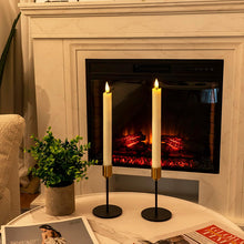 Load image into Gallery viewer, LUMIRO 6-Pack Flameless LED Ivory Taper Candles
