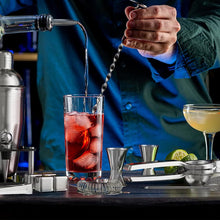 Load image into Gallery viewer, STORFEX 23-Piece Stainless Steel Bartender Kit with Acrylic Stand &amp; Cocktail Recipes