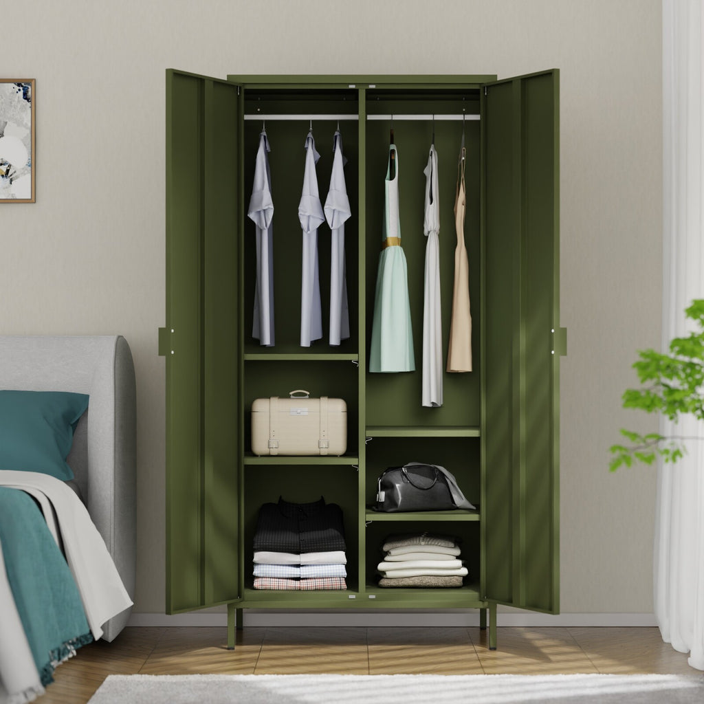 Fraser Country Milan Large Metal Locker - Olive Green