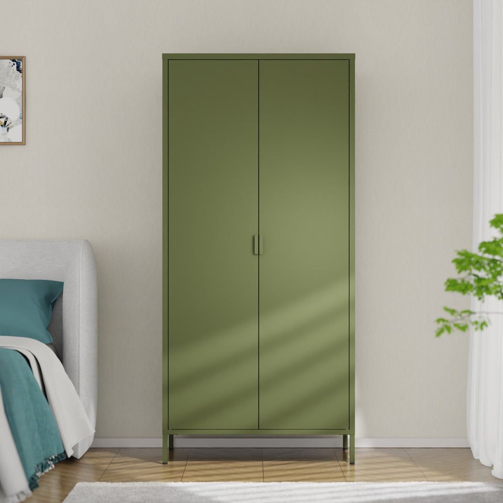 Fraser Country Milan Large Metal Locker - Olive Green
