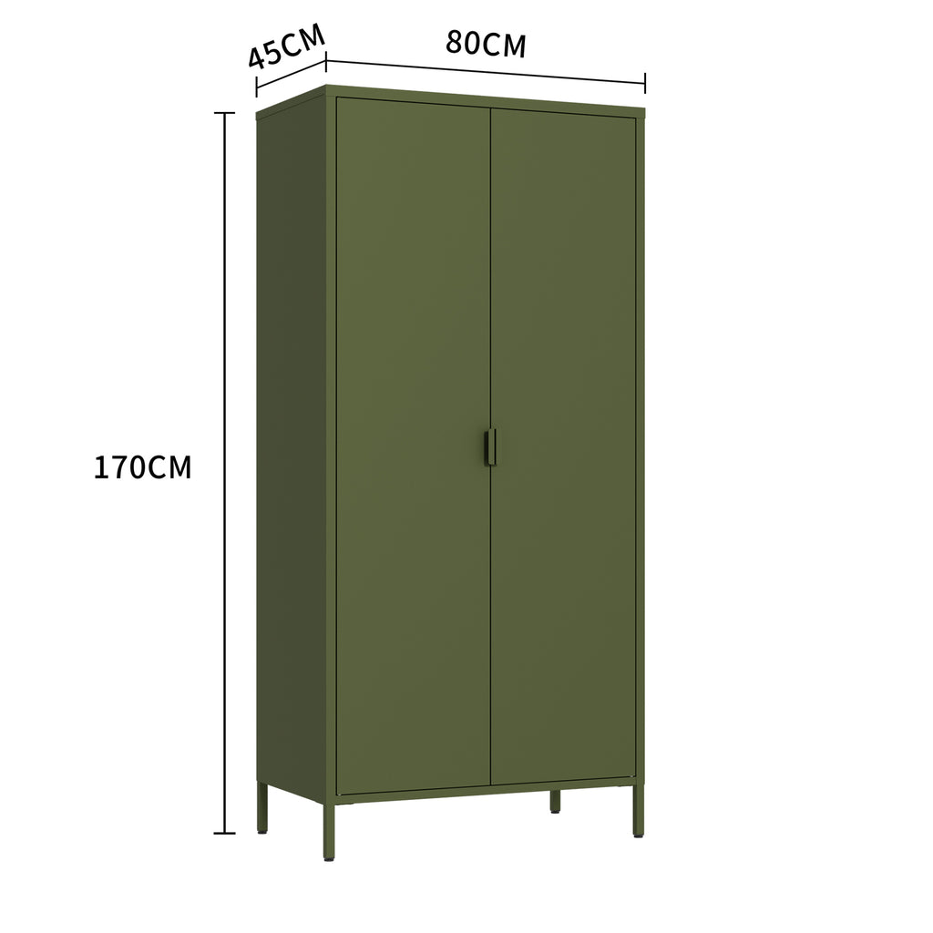 Fraser Country Milan Large Metal Locker - Olive Green
