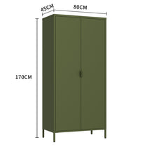 Load image into Gallery viewer, Fraser Country Milan Large Metal Locker - Olive Green