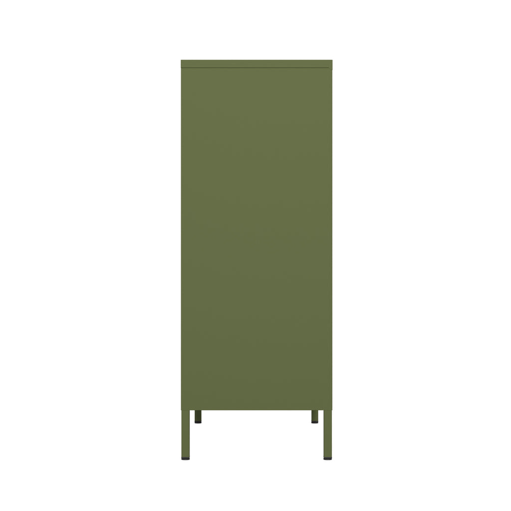 Fraser Country Milan Metal Cabinet - Olive Green