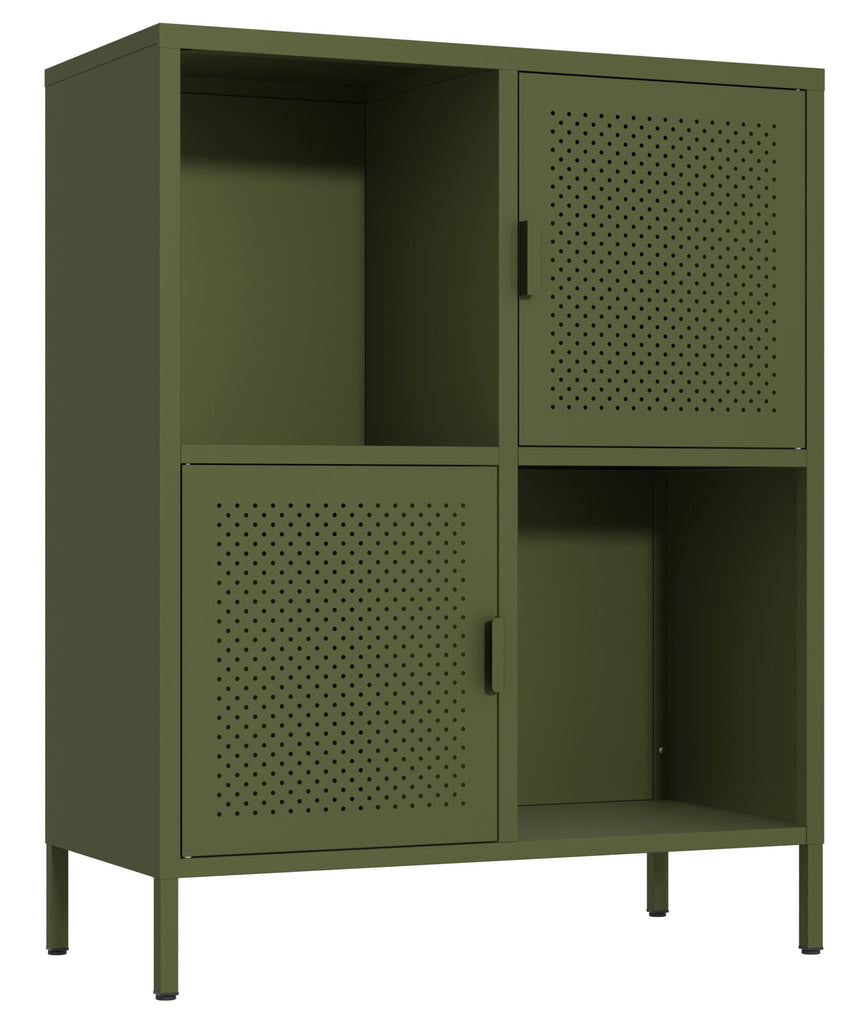 Fraser Country Milan Metal Cabinet - Olive Green
