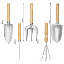 Load image into Gallery viewer, GREENHAVEN 5PC Stainless Steel Gardening Kit