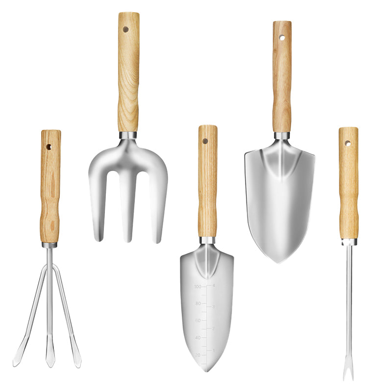 GREENHAVEN 5PC Stainless Steel Gardening Kit