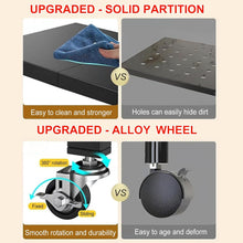 Load image into Gallery viewer, Foldable 5-Tier Heavy Duty Wide Shelving Unit with Wheels