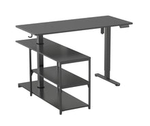 Load image into Gallery viewer, Fraser Country Height Adjustable Combination Desk Black