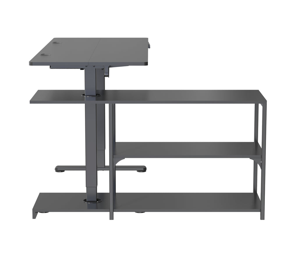 Fraser Country Height Adjustable Combination Desk Black