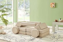 Load image into Gallery viewer, Fraser Country 14 Piece Modular Double Kids Play Sofa - Beige