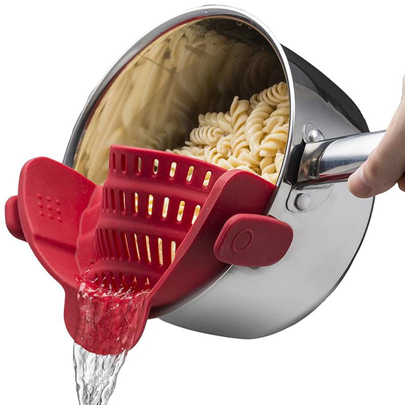 Silicone Pot Strainer - Red