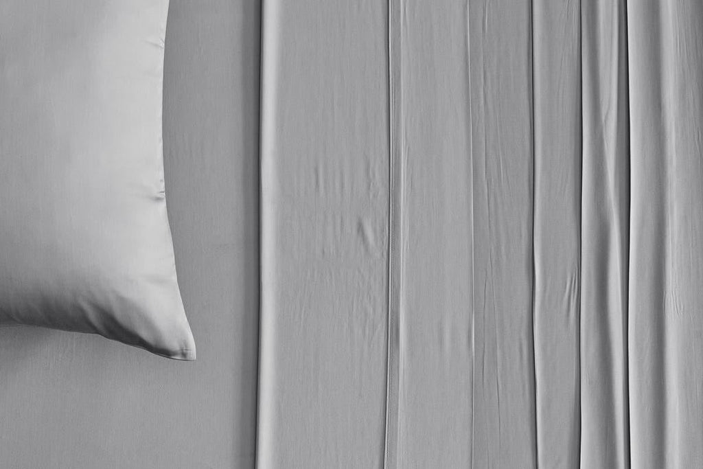 Ovela 100% Natural Bamboo Bed Sheet Set (Single, Silver)