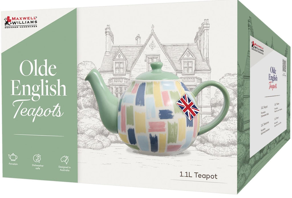 Maxwell & Williams: Olde English Teapot - Brush Stroke (1.1L)