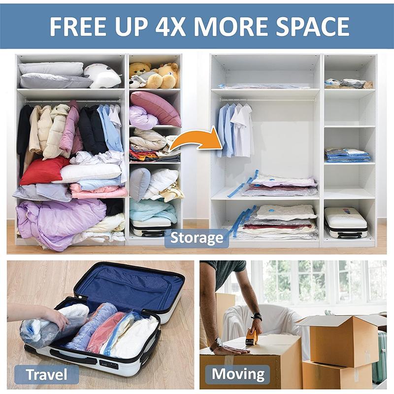 STORFEX Space Saver Bags with Hand Pump - Set of 25