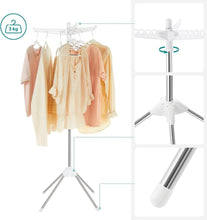Load image into Gallery viewer, SONGMICS Clothes Drying Rack with 3 Rotatable Arms for Hangers
