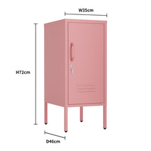 Load image into Gallery viewer, Fraser Country Milan Metal 1 Door Cabinet - Pink