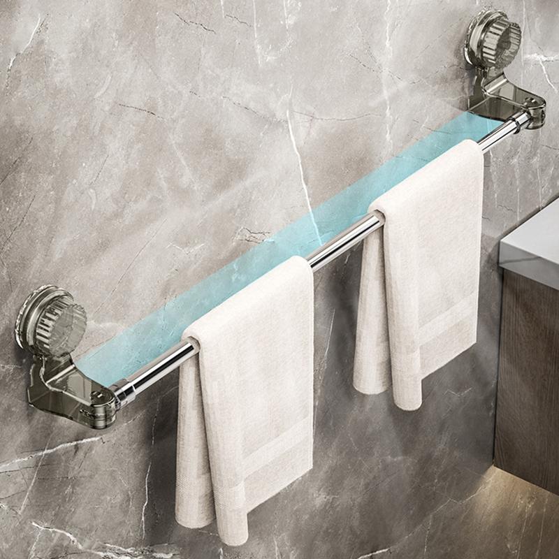 STORFEX 2 Pack Expandable Suction Cup Towel Bar (72~120cm)