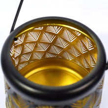 Load image into Gallery viewer, LUMIRO Iron Kettle Hollow Projection LED Solar Lanterns