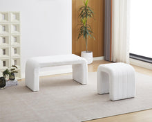 Load image into Gallery viewer, Fraser Country Modern Boucle Curl Bench Seat - Single