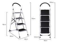 Load image into Gallery viewer, Certa Steel Frame 4-Step Folding Ladder