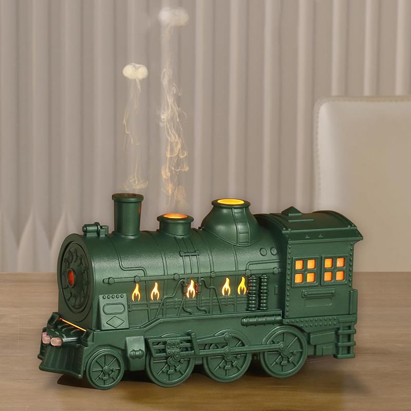 COMFEYA 300ML Locomotive Train Essential Oil Diffuser - Green