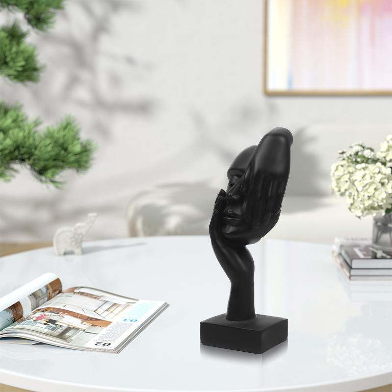 3 Pcs Thinking Resin Display - Black