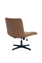 Load image into Gallery viewer, Gorilla Office- Ribbed Faux Linen Office Chair Brown