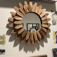 Load image into Gallery viewer, COMFEYA 43cm Rustic Wood Wall Mirror