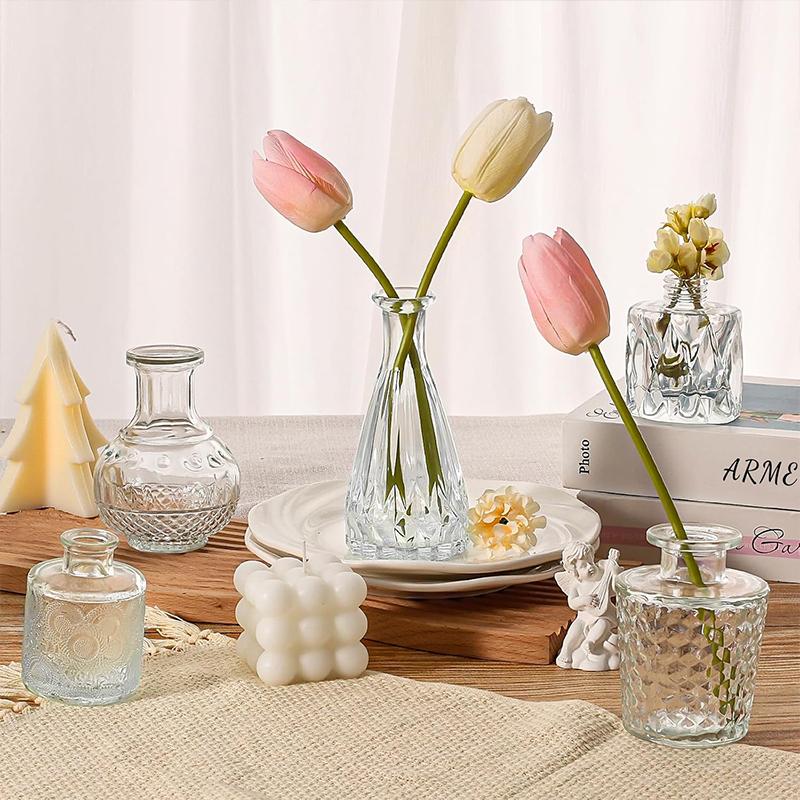 30Pcs Glass Bud Vase Set