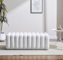 Load image into Gallery viewer, Fraser Country Boucle Bench - White