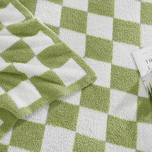 Load image into Gallery viewer, COMFEYA Cosy Checked Blanket 130x160CM - Green