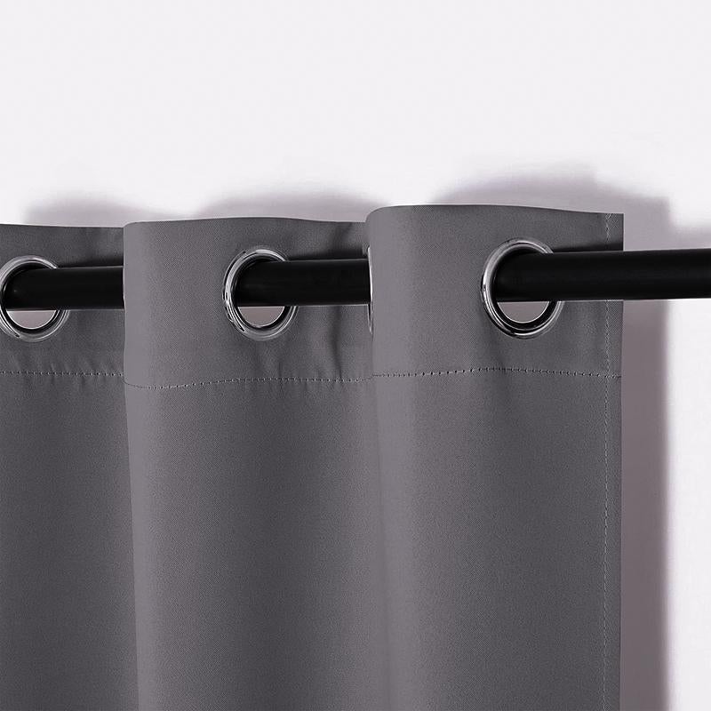 COMFEYA Outdoor and Indoor Blackout Curtains 130x240cm - Grey (2 Pack)