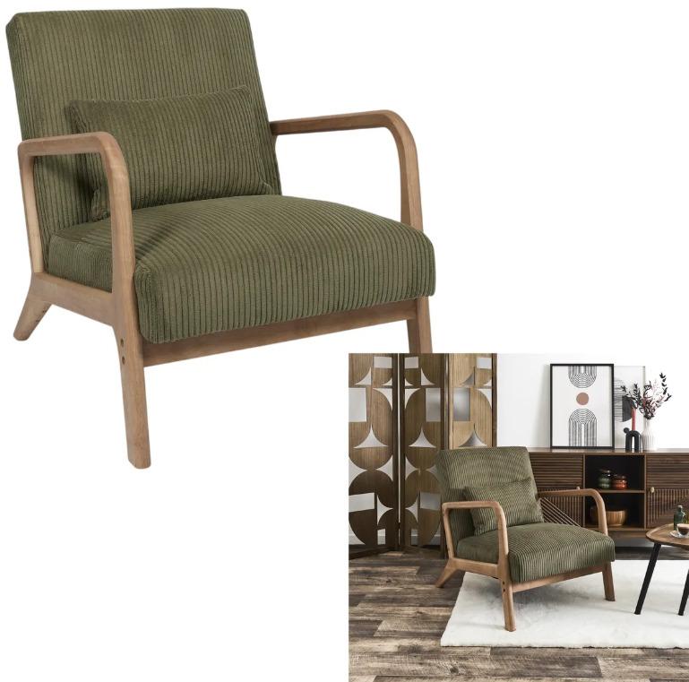 Fraser Country Cotele Scott Armchair Green