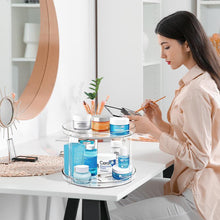 Load image into Gallery viewer, STORFEX 2 Tier Turntable Bathroom Organizer - S